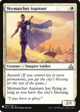 Skymarcher Aspirant (LIST-021) - The List Reprints | Grognard Games
