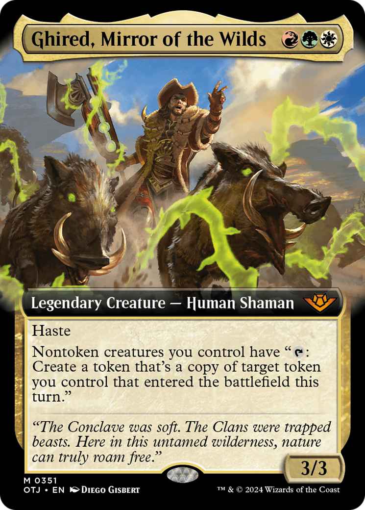 Ghired, Mirror of the Wilds (Extended Art) [Outlaws of Thunder Junction] | Grognard Games