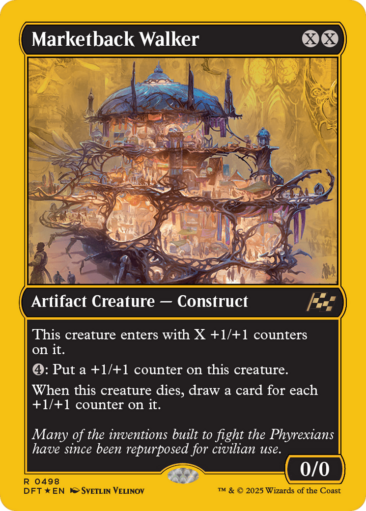 Marketback Walker (First-Place Foil) [Aetherdrift] | Grognard Games