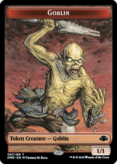 Goblin // Cat (008) Double-Sided Token [Dominaria Remastered Tokens] | Grognard Games