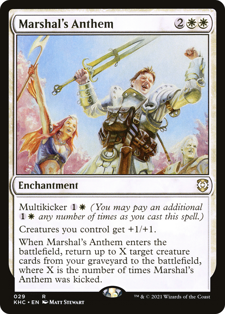 Marshal's Anthem [Kaldheim Commander] | Grognard Games