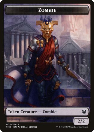 Zombie // Satyr Double-Sided Token (THB-7 // 9) - Theros Beyond Death Tokens Foil | Grognard Games
