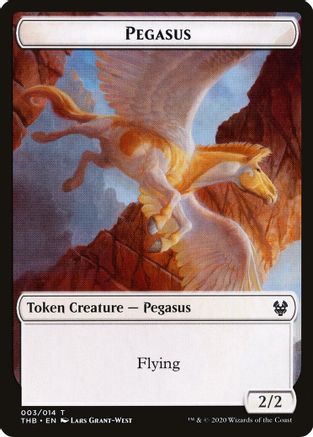 Pegasus // Satyr Double-Sided Token (THB-3 // 9) - Theros Beyond Death Tokens Foil | Grognard Games