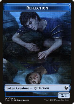 Reflection // Satyr Double-Sided Token (THB-5 // 9) - Theros Beyond Death Tokens Foil | Grognard Games