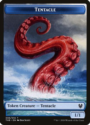 Tentacle // Satyr Double-Sided Token (THB-6 // 9) - Theros Beyond Death Tokens Foil | Grognard Games