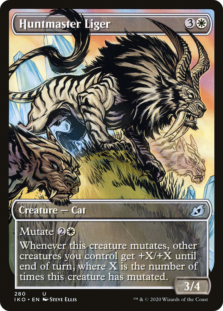 Huntmaster Liger (Showcase) [Ikoria: Lair of Behemoths] | Grognard Games