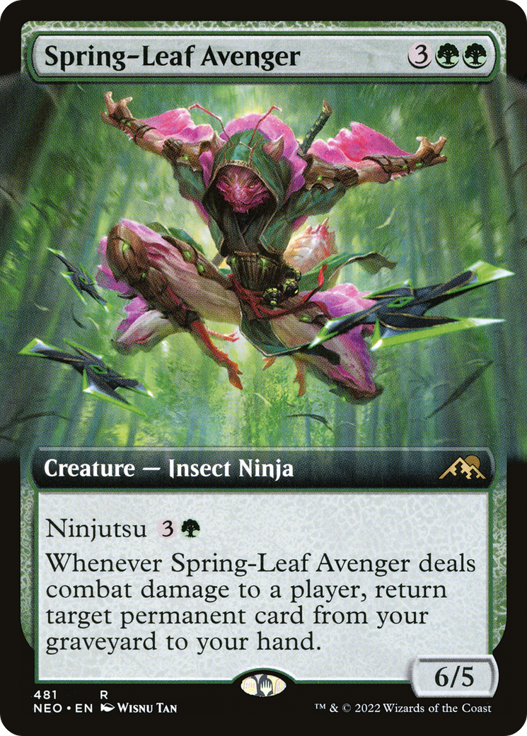 Spring-Leaf Avenger (Extended Art) [Kamigawa: Neon Dynasty] | Grognard Games