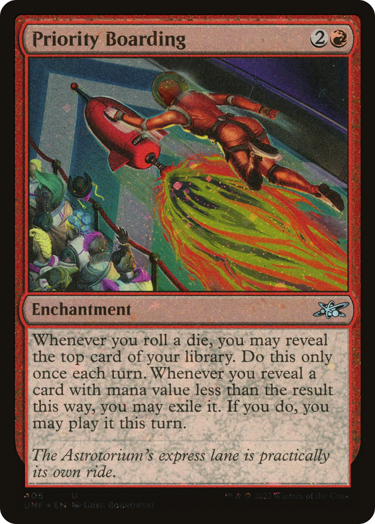 Priority Boarding (Galaxy Foil) [Unfinity] | Grognard Games