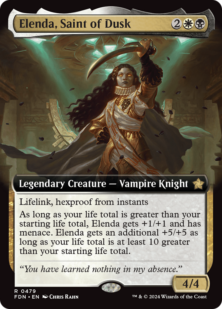 Elenda, Saint of Dusk (Extended Art) [Foundations] | Grognard Games