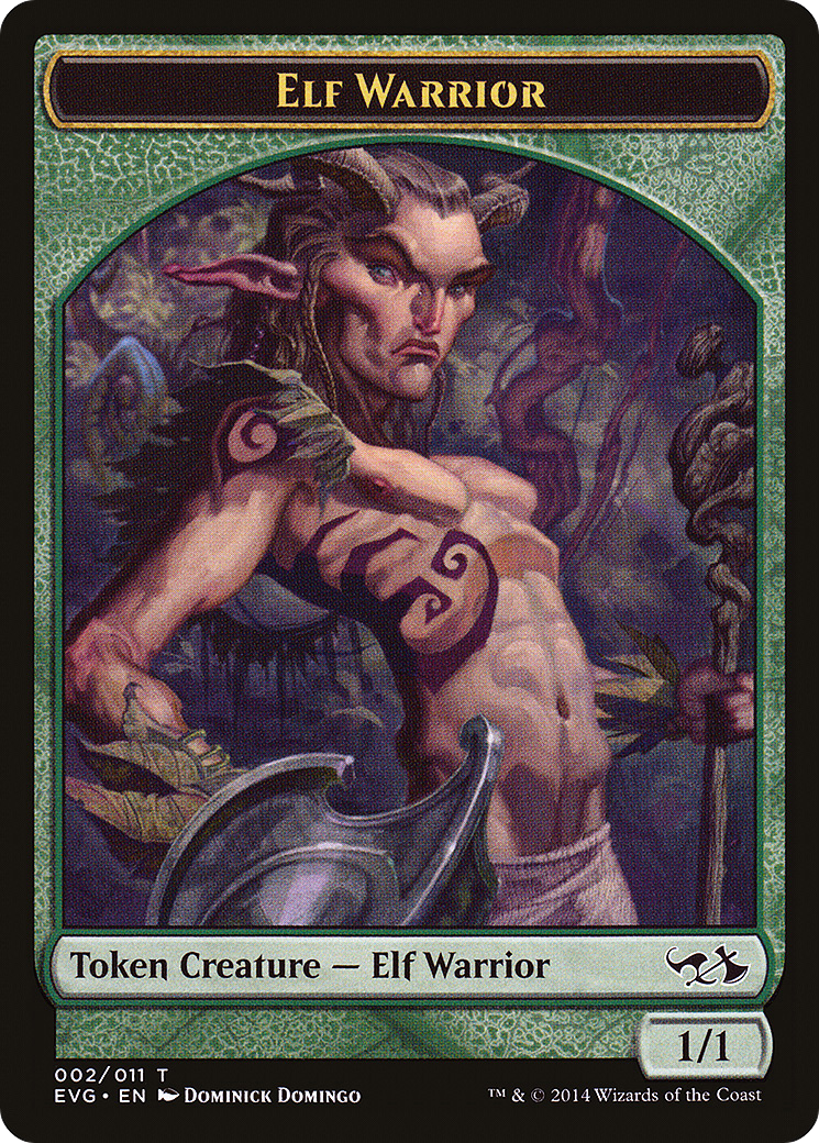 Elf Warrior Token (Elves vs. Goblins) [Duel Decks Anthology Tokens] | Grognard Games