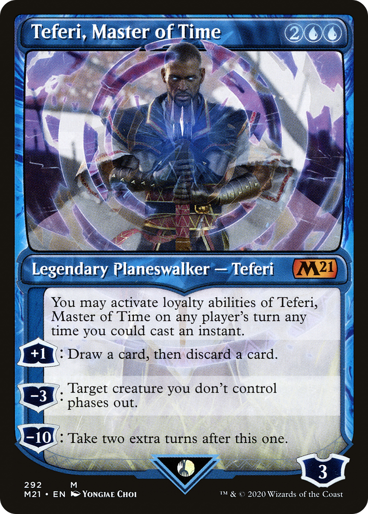 Teferi, Master of Time (Showcase) [Core Set 2021] | Grognard Games