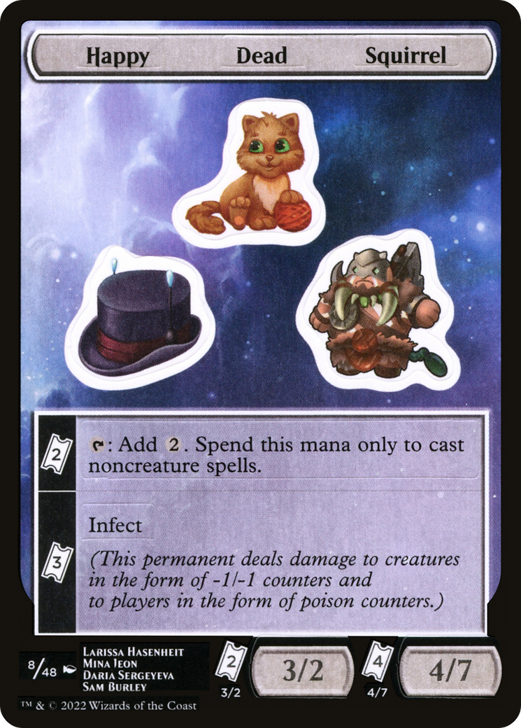 Happy Dead Squirrel [Unfinity Stickers] | Grognard Games