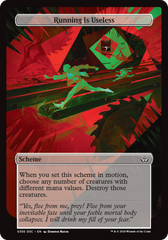 Running Is Useless (Full Art) [Duskmourn: Archenemy] | Grognard Games