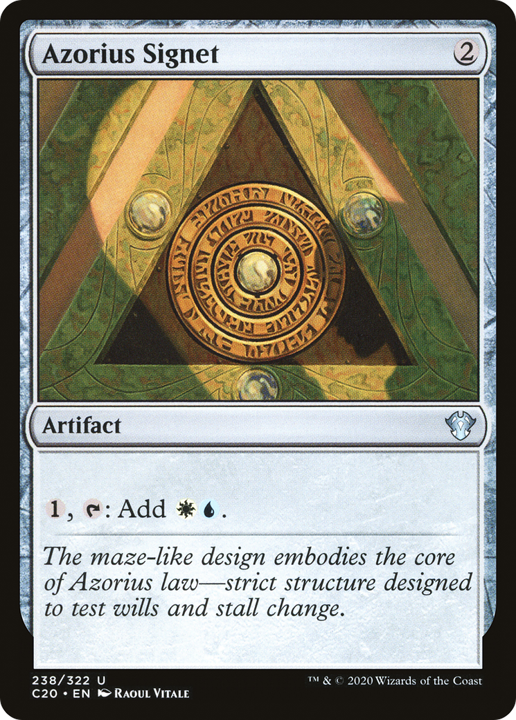 Azorius Signet [Commander 2020] | Grognard Games