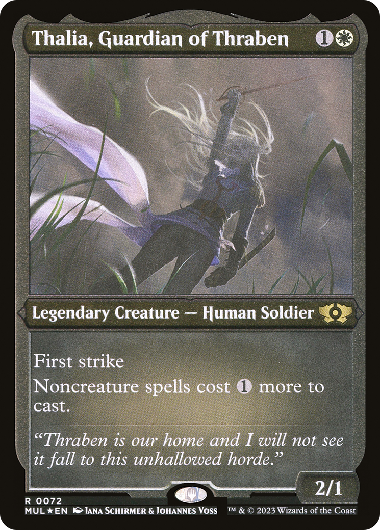 Thalia, Guardian of Thraben (Foil Etched) (MUL-072) - Multiverse Legends Foil | Grognard Games