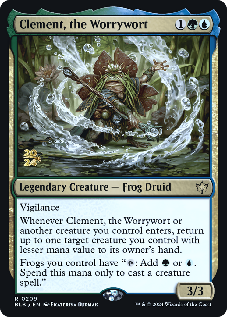 Clement, the Worrywort [Bloomburrow Prerelease Promos] | Grognard Games