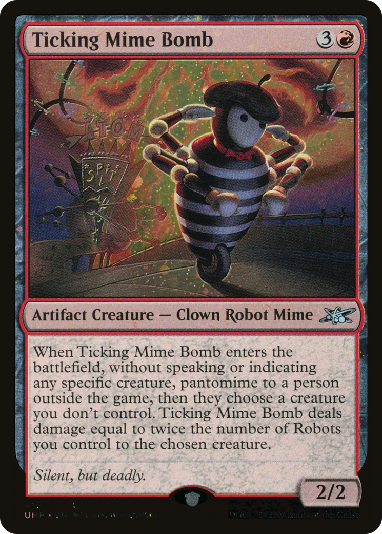 Ticking Mime Bomb (Galaxy Foil) [Unfinity] | Grognard Games