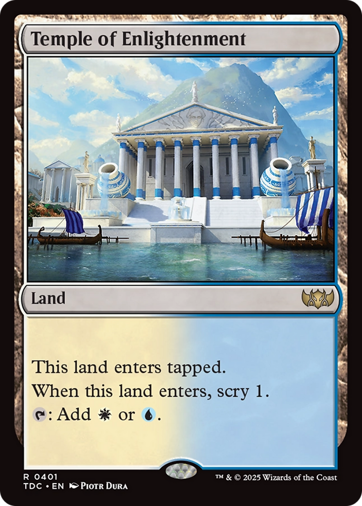 Temple of Enlightenment [Tarkir: Dragonstorm Commander] | Grognard Games