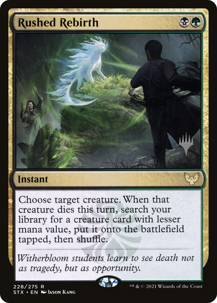 Rushed Rebirth (Promo Pack) [Strixhaven: School of Mages Promos] | Grognard Games