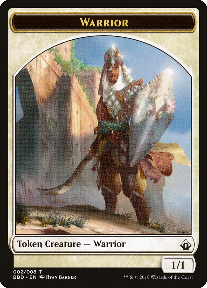 Warrior Token [Battlebond Tokens] | Grognard Games