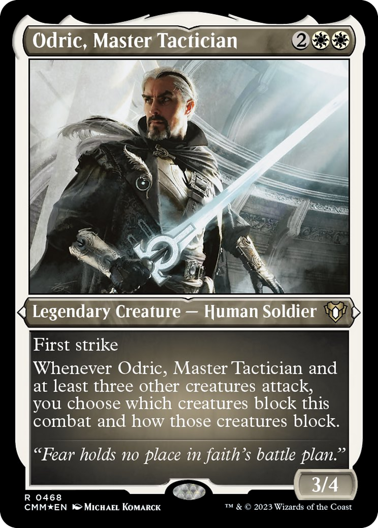 Odric, Master Tactician (Foil Etched) [Commander Masters] | Grognard Games