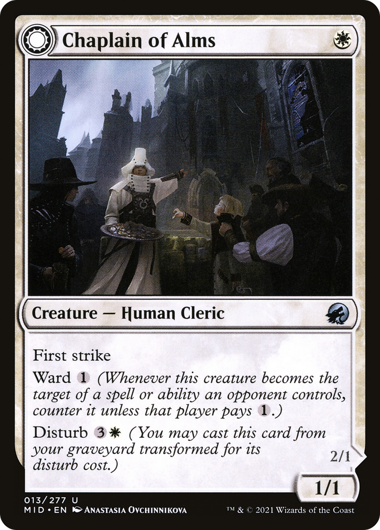 Chaplain of Alms // Chapel Shieldgeist [Innistrad: Midnight Hunt] | Grognard Games