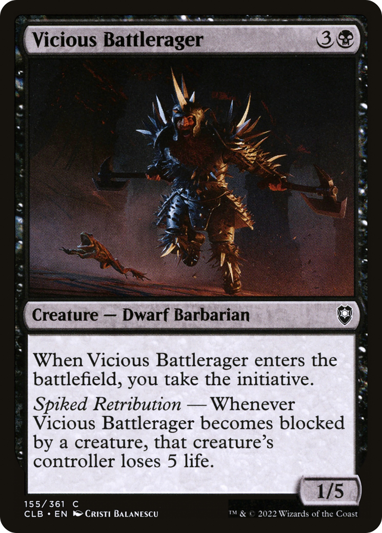 Vicious Battlerager [Commander Legends: Battle for Baldur's Gate] | Grognard Games