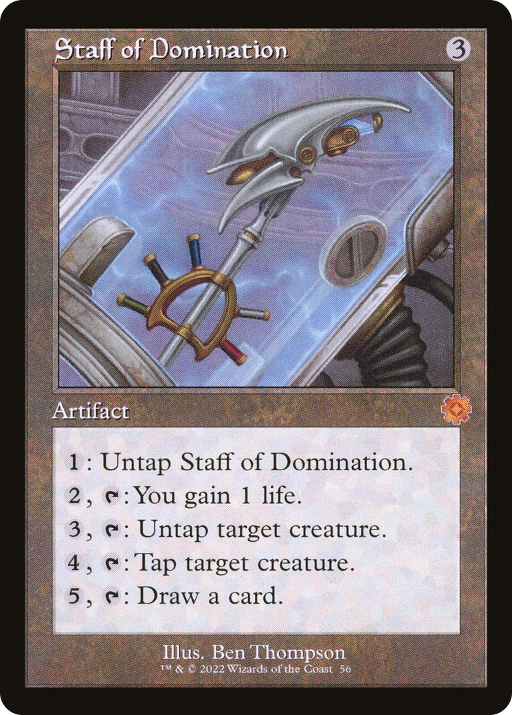 Staff of Domination (Retro) [The Brothers' War Retro Artifacts] | Grognard Games