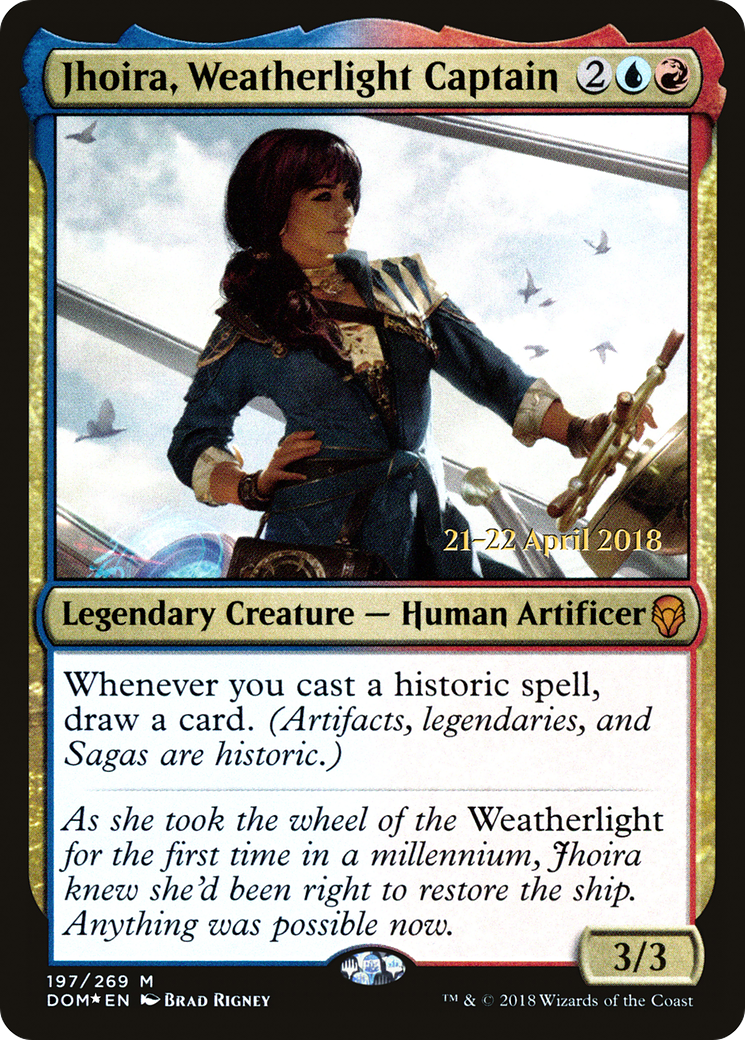 Jhoira, Weatherlight Captain  [Dominaria Prerelease Promos] | Grognard Games