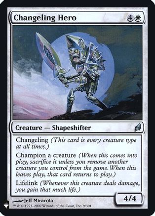 Changeling Hero (LIST-009) - The List Reprints | Grognard Games