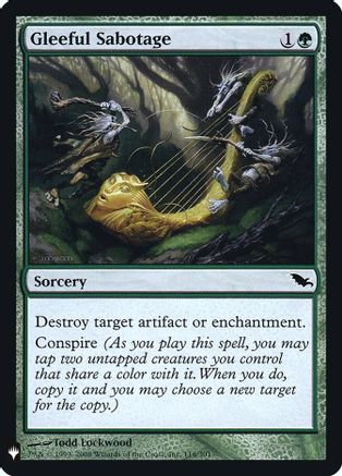 Gleeful Sabotage (LIST-116) - The List Reprints Foil | Grognard Games