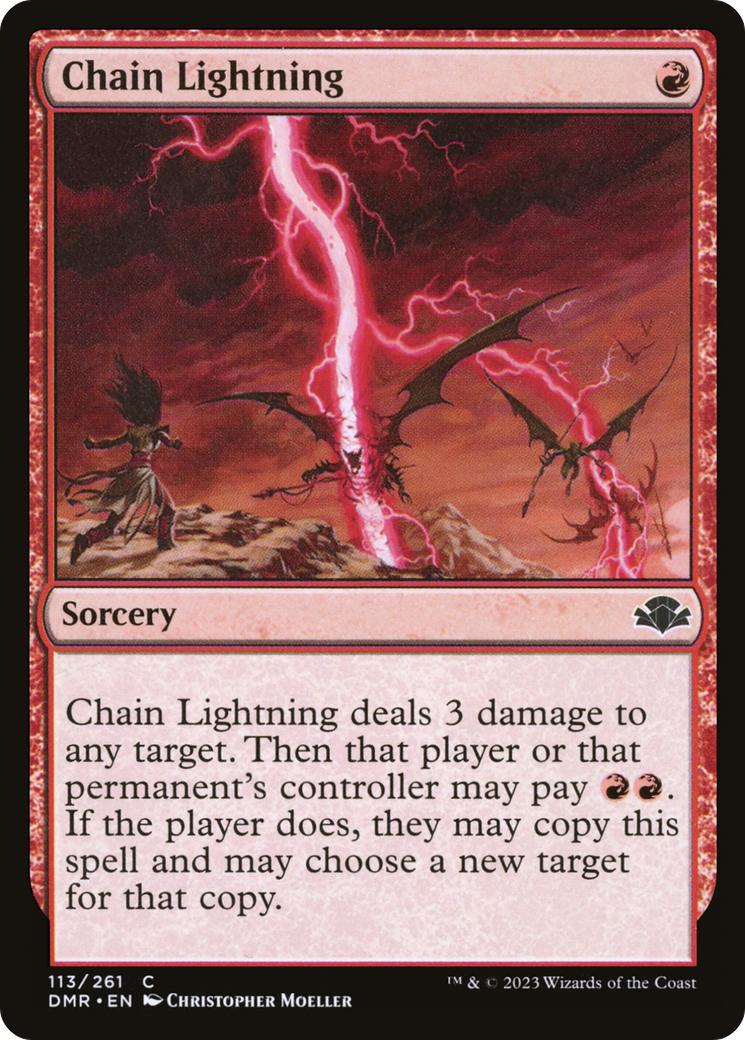 Chain Lightning [Dominaria Remastered] | Grognard Games