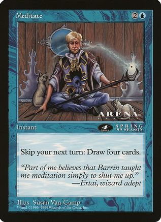 Meditate (4th Place) (Arena League) (OVER-) - Oversize Cards | Grognard Games