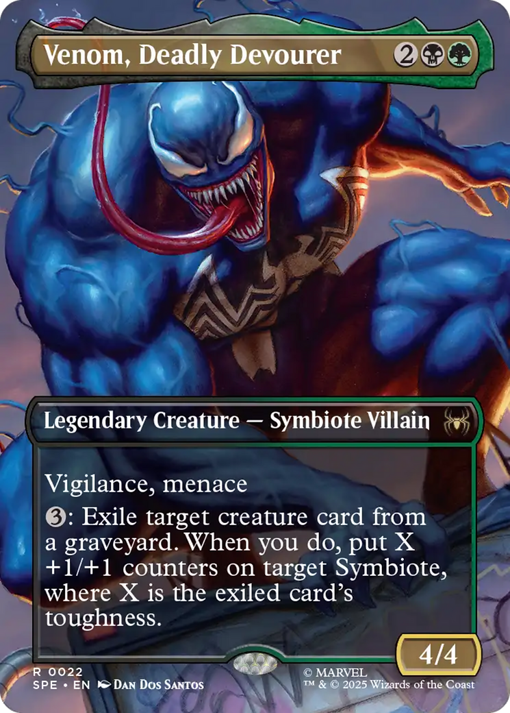 Venom, Deadly Devourer (Borderless) [Marvel's Spider-Man: Eternal-Legal] | Grognard Games