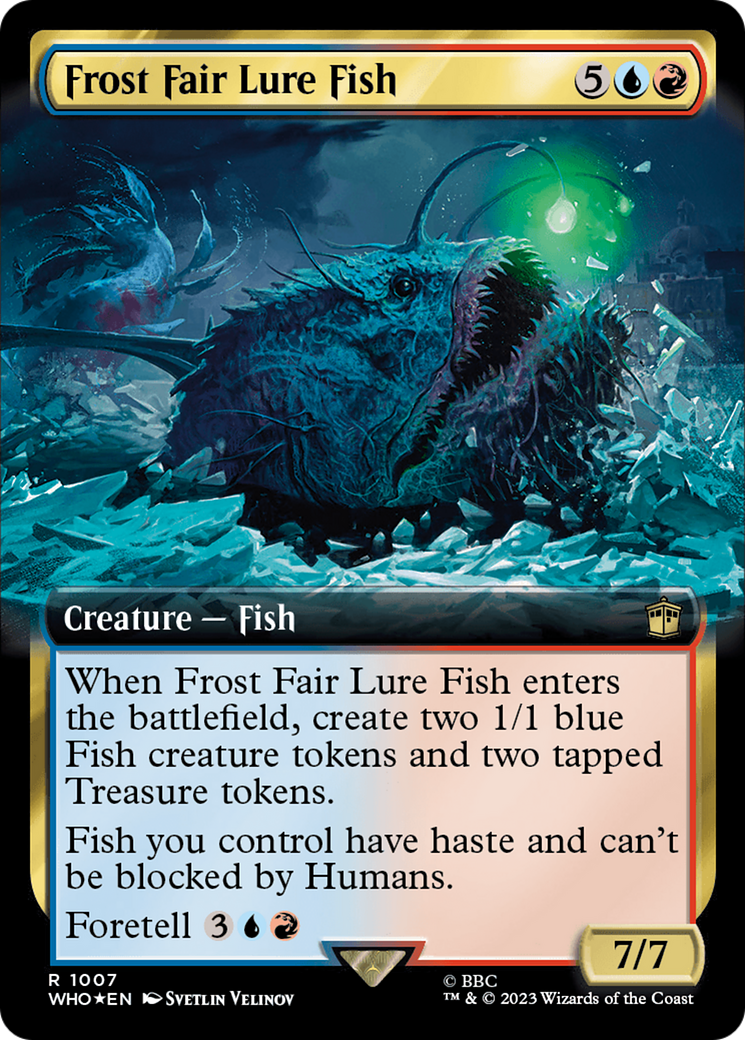 Frost Fair Lure Fish (Extended Art) (Surge Foil) [Doctor Who] | Grognard Games
