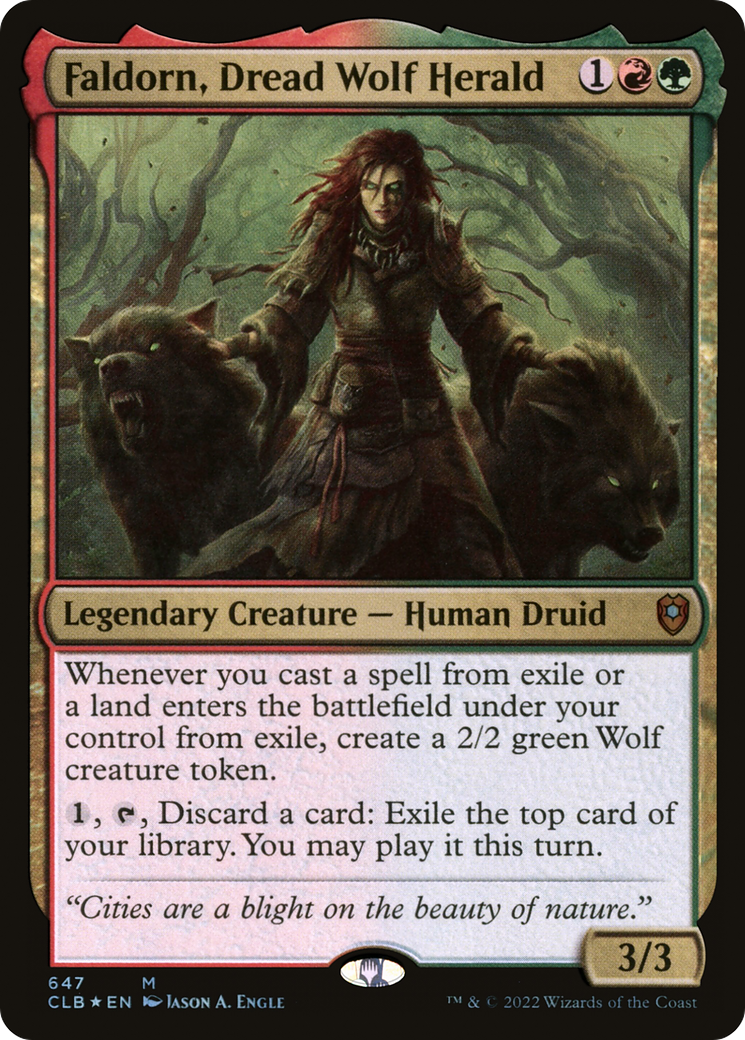 Faldorn, Dread Wolf Herald [Commander Legends: Battle for Baldur's Gate] | Grognard Games