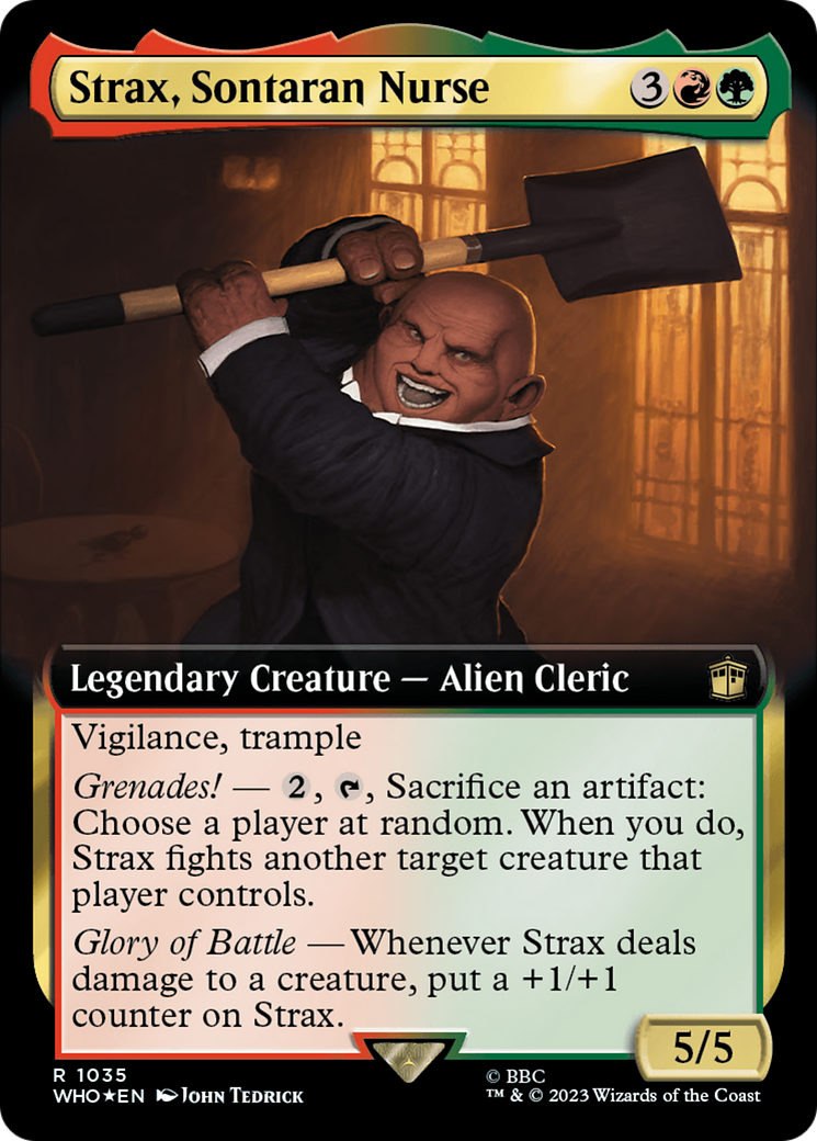 Strax, Sontaran Nurse (Extended Art) (Surge Foil) [Doctor Who] | Grognard Games