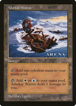 Adarkar Wastes (Arena League) (OVER-) - Oversize Cards | Grognard Games