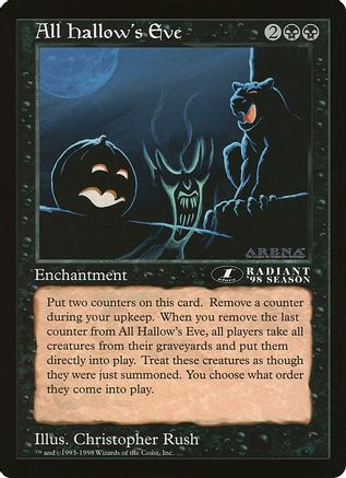 All Hallow's Eve (1st Place) (Arena League) (OVER-) - Oversize Cards | Grognard Games