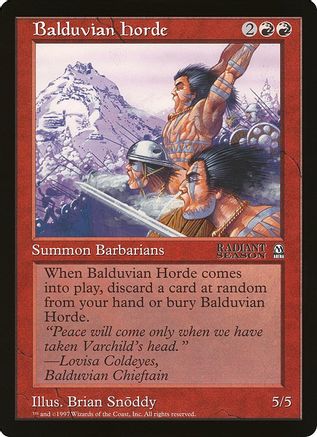 Balduvian Horde (Arena League) (OVER-) - Oversize Cards | Grognard Games