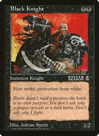 Black Knight (Arena League) (OVER-) - Oversize Cards | Grognard Games