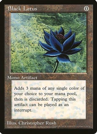 Black Lotus (Scrye Magazine) (OVER-) - Oversize Cards | Grognard Games