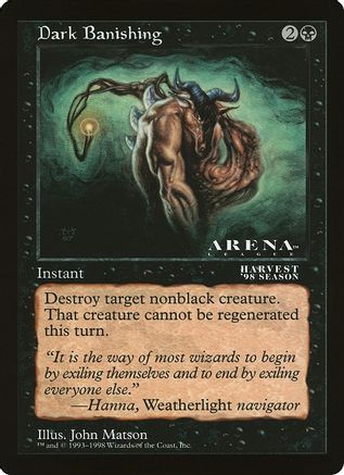Dark Banishing (Arena League) (OVER-) - Oversize Cards | Grognard Games