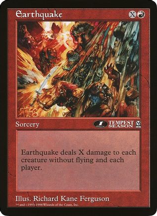 Earthquake (1st Place) (Arena League) (OVER-) - Oversize Cards | Grognard Games