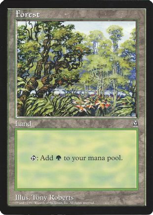 Forest (Arena League) (OVER-) - Oversize Cards Foil | Grognard Games