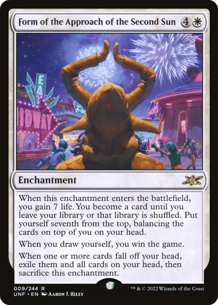 Form of the Approach of the Second Sun [Unfinity] | Grognard Games