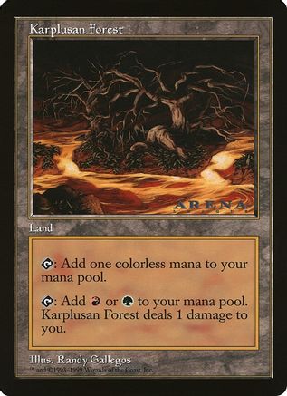 Karplusan Forest (Arena League) (OVER-) - Oversize Cards | Grognard Games