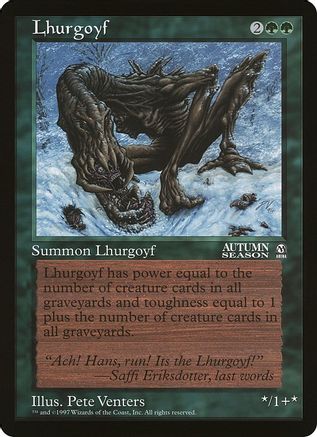 Lhurgoyf (Arena League) (OVER-) - Oversize Cards | Grognard Games
