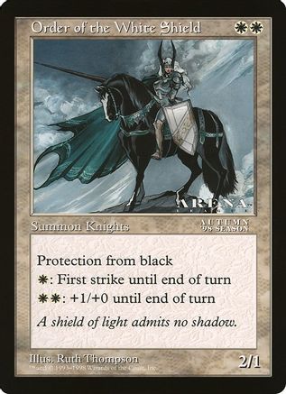 Order of the White Shield (Arena League) (OVER-) - Oversize Cards | Grognard Games
