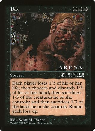 Pox (1st Place) (Arena League) (OVER-) - Oversize Cards | Grognard Games